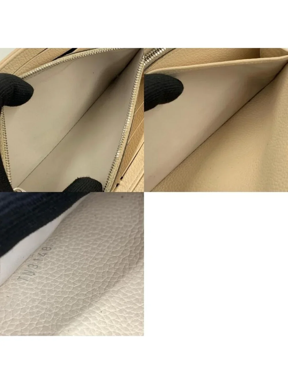 Louis Vuitton Mahina Portefeuille Iris Bifold Wallet Ivory